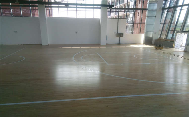 當涂室內體育館運動木地板翻新