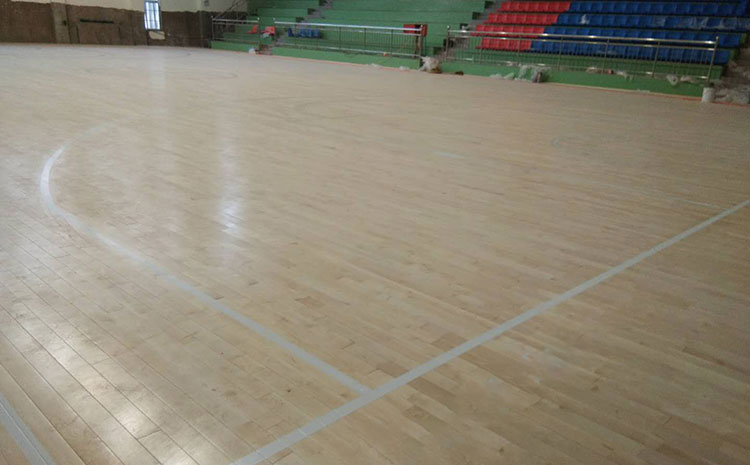 籃球館運動木地板雙層龍骨安裝流程